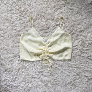 Wilfred Butter Yellow Satin Top